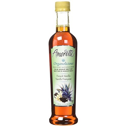 Amoretti Premium Organolicious Flavored Blue Agave Nectar, Frenc