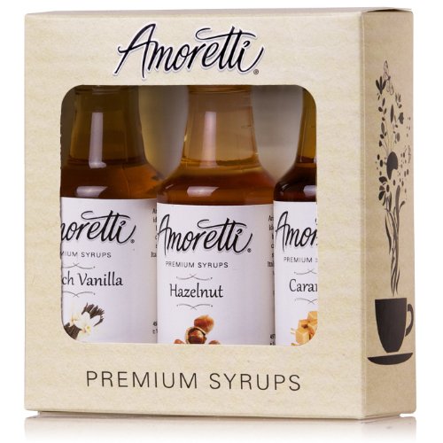 Amoretti Premium Classic Syrups 50Ml 3 Pack French Vanilla, Car