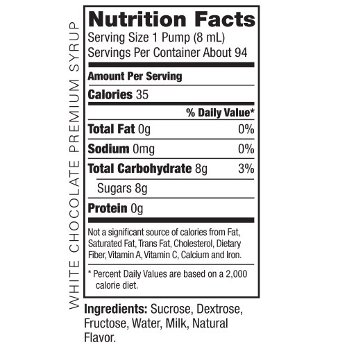 Amoretti Premium Syrup, White Chocolate, 25.4 Ounce Pack of 12