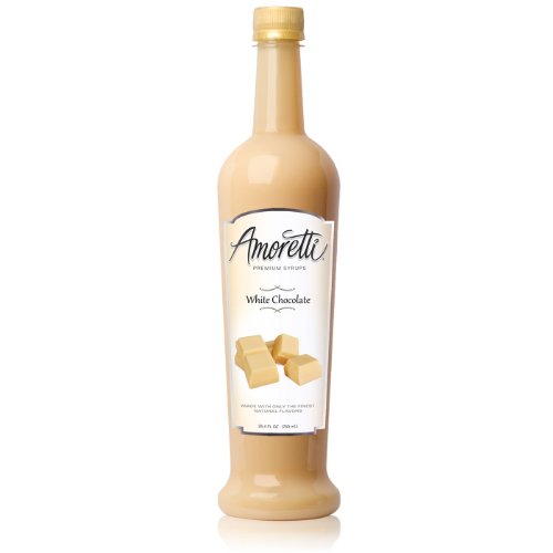 Amoretti Premium Syrup, White Chocolate, 25.4 Ounce Pack of 12