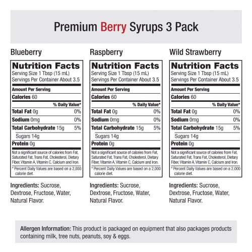 Amoretti Premium Syrups Berry 3 Pack 50Ml