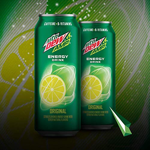 Amp Energy, Original, Caffeine, B Vitamins, 16 Fl Oz. Cans 12 P