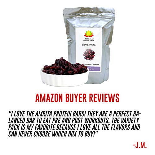 Amrita Foods - Dried Cranberry, 1 Lb - Top 9 Allergy Free - Glut
