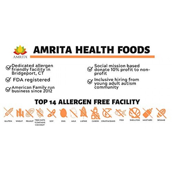 Amrita Foods - Flax Seeds, 2 lbs - Gluten-Free, Dairy-Free, Soy-...