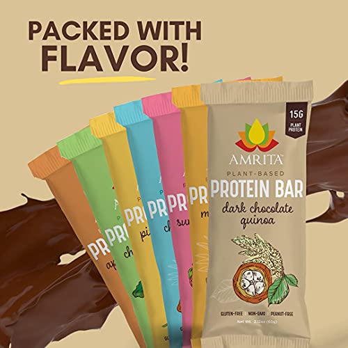 Amrita Plant Based Paleo Friendly Nut Free Variety Protein Bar -