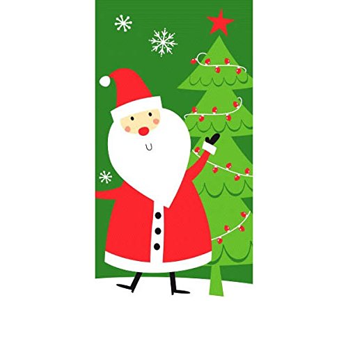 Amscan 20 Count 11-1/2 By 5 By 3-1/4 Cello Festive Santa With