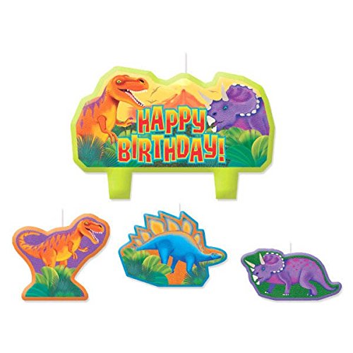 Prehistoric Party Birthday Candle Set