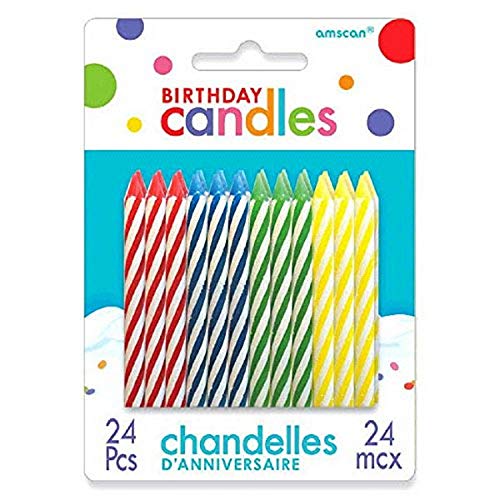 Spiral Birthday Candles | Pack Of 24 | Birthday Candles | Party