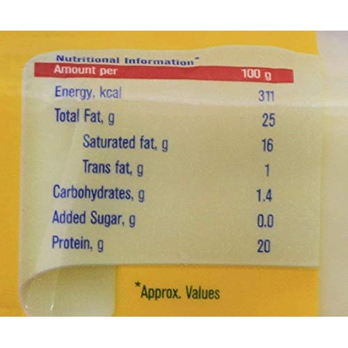 Amul Processed Cheese Slice 15 Gm. 50 Ps. - 750 Gm Pack Of 2 -