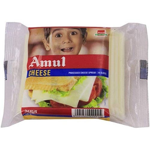 Amul Processed Cheese Slice 15 Gm. 50 Ps. - 750 Gm Pack Of 2 -
