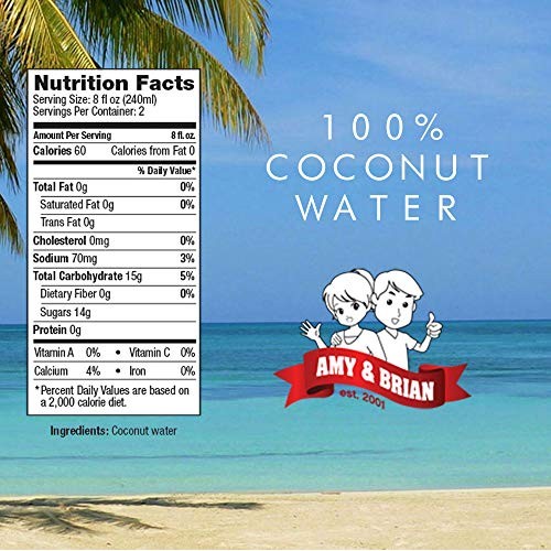 Amy &Amp; Brian Coconut Juice - Pulp Free - 17.5 Oz - 12 Ct