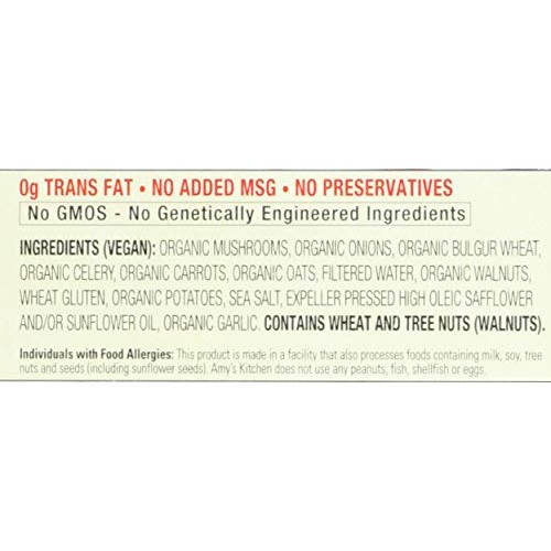 Amys California Veggie Burger, 10 Ounce -- 12 Per Case.