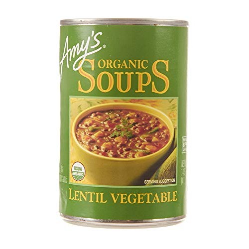 Amys Organic Lentil Vegetable Soup, 14.5 Oz