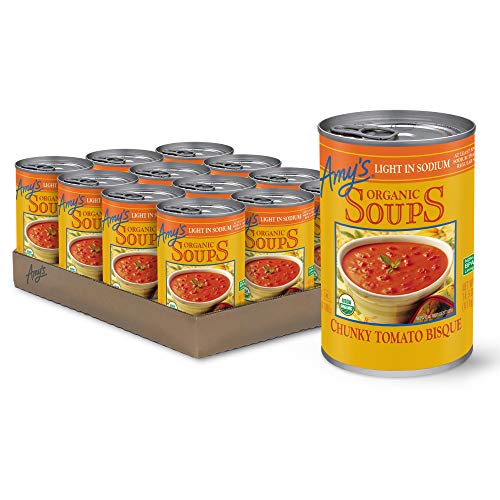 Amy’S Organic Chunky Tomato Bisque, Light In Sodium, 14.5 Oz. P
