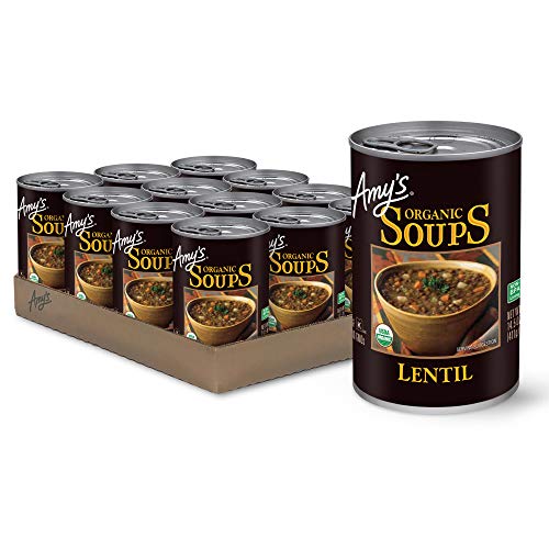 Amy’S Organic Lentil Soup, Non-Gmo, Usda Organic, Vegan 14.5-Oz.