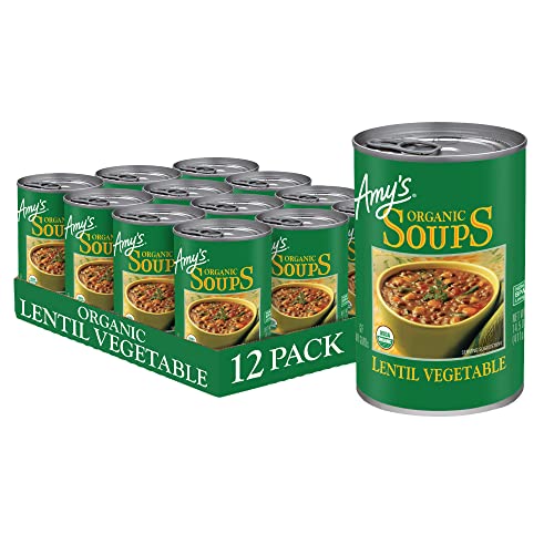 Amys Organic Lentil Vegetable Soup, 14.5 Ounce Pack Of 12
