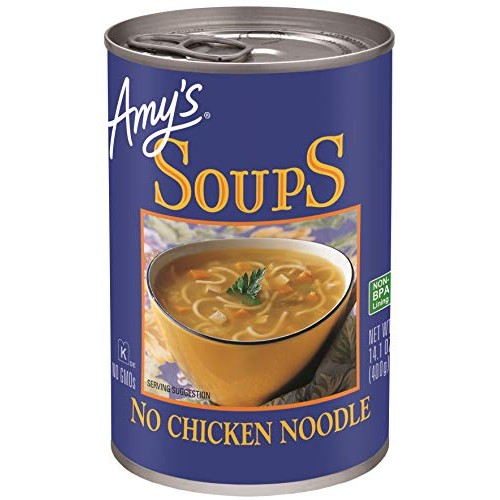 Amys No Chicken Noodle Soup, Vegan &Amp; Non Gmo, 14.1 Ounce, Pack
