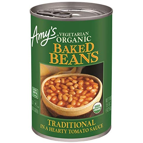 Amys Organic Beans, Baked Beans In A Hearty Tomato Sauce, 15 Ou