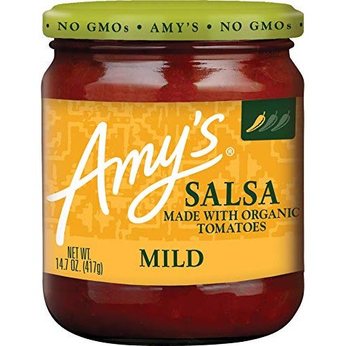 Amys Organic Salsa, Fat Free Tomato, Mild, 14.7 Ounce