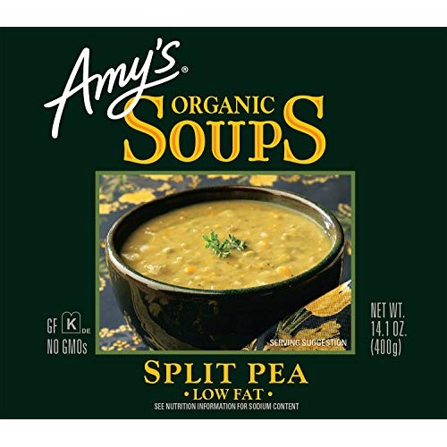 Amys Organic Split Pea Soup, Low Fat, 14.1-Ounce, Pack Of 12