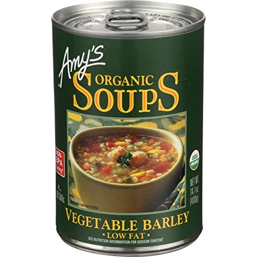 Amys, Organic Vegetable Barley Soup, 14.1 Ounce