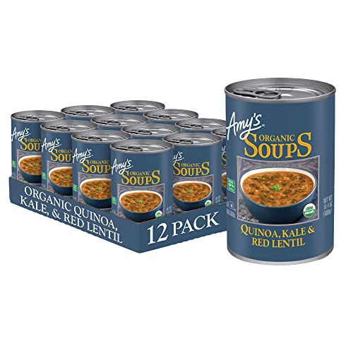 Amys Organic Soups, Quinoa Kale &Amp; Red Lentil, 14.4 Ounce Pack