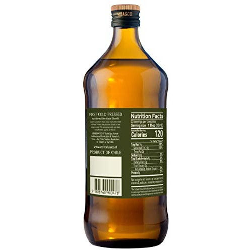 Huasco Extra Virgin Olive Oil – 16.9 Fl Oz Natural Virgin Oil –