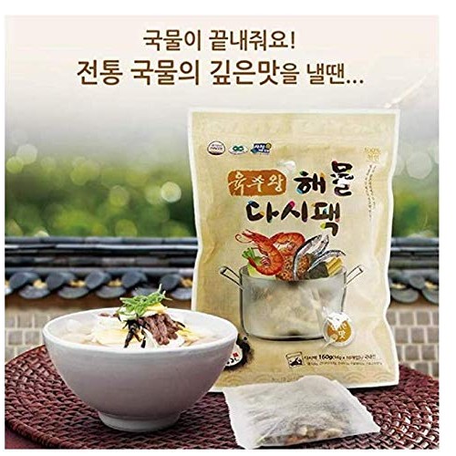 [Dashi Pack]Dried Mix Seafood And Anchovy Pack Made In Korea 16
