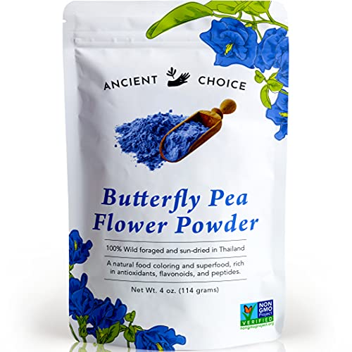 Ancient Choice - Butterfly Pea Flower Powder 4 Ounce | Blue Ma