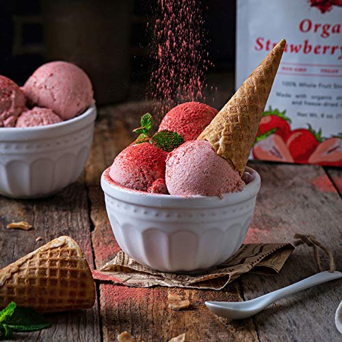 Ancient Choice - Strawberry Powder 4 ounces | USDA Organic | F...