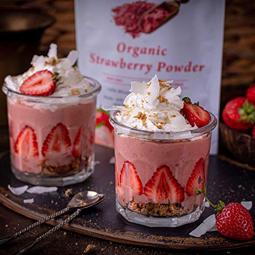 Ancient Choice - Strawberry Powder 4 ounces | USDA Organic | F...