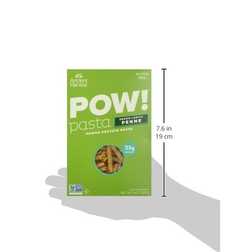Ancient Harvest Pasta Penne Green Lentil 8 Ounce - Pack Of 6