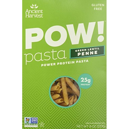 Ancient Harvest Pasta Penne Green Lentil 8 Ounce - Pack Of 6