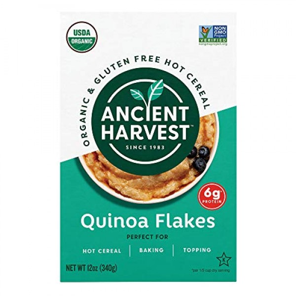 Ancient Harvest Organic Gluten-Free Quinoa Flakes, 12 Ounce Box,...