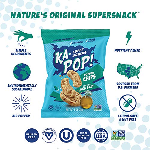 Ka-Pop! Popped Chips, Olive Oil &Amp; Salt 1Oz, Pack Of 12 - Aller