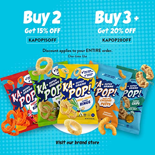 Ka-Pop! Popped Puffs - Sweet and Salty, 4oz, Pack of 6 - Free fr...