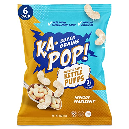 Ka-Pop! Popped Puffs - Sweet and Salty, 4oz, Pack of 6 - Free fr...