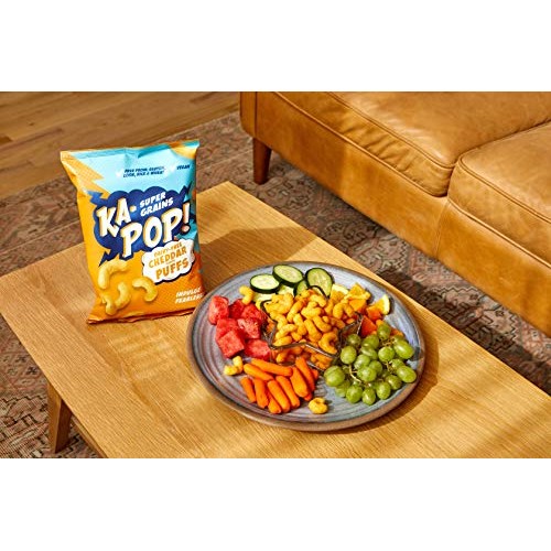 Ka-Pop! Super Grain Puffs, Cheddar + Red &Amp; Green Sriracha 4Oz,