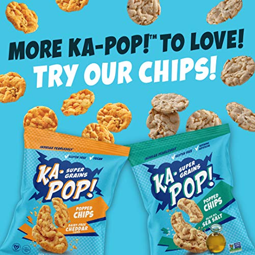 Ka-Pop! Super Grain Puffs, Cheddar + Red &Amp; Green Sriracha 4Oz,