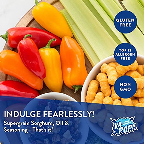 Ka-Pop! Ancient Grain Puffs, Dairy Free Cheddar 1Oz, Pack Of 24