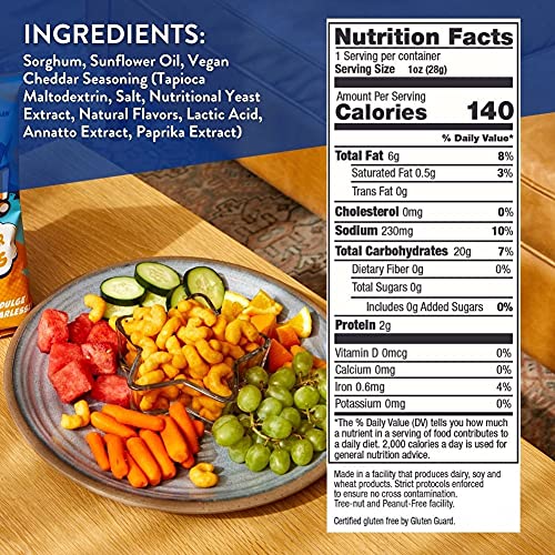 Ka-Pop! Ancient Grain Puffs, Dairy Free Cheddar 1Oz, Pack Of 24