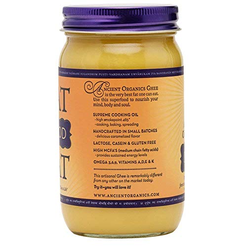 Ancient Organics Ghee, Organic Grass Fed Ghee Butter – Gluten Fr