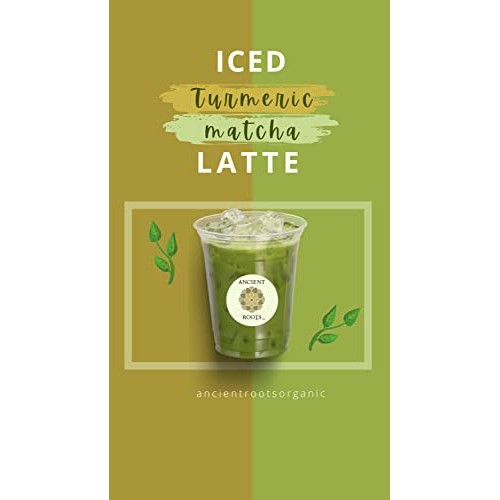 Ancient Roots Turmeric Matcha Mix - With Cinnamon, Ginger, and B...