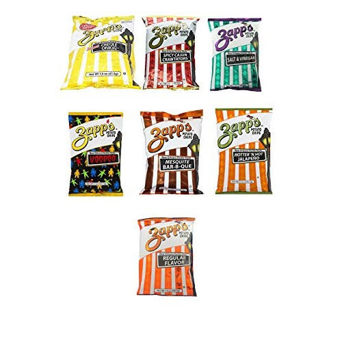 Zapps Potato Chips 1.5 Ounce 30 Count Variety Sampler Pack