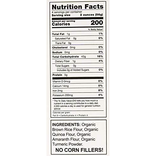 Andean Dream Organic Penne Pasta With Turmeric 8 Pack