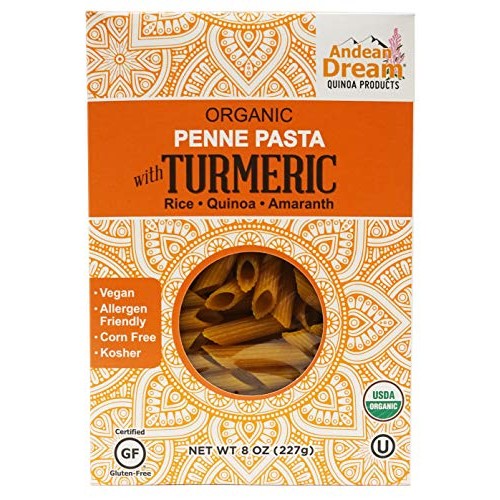 Andean Dream Organic Penne Pasta With Turmeric 8 Pack