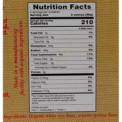 Andean Dream Organic Quinoa Pasta | Gluten Free | Spaghetti 8 O