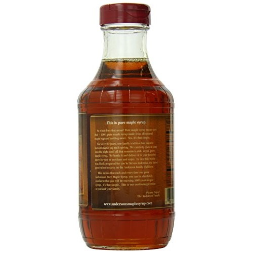 Andersons Pure Maple Syrup Grade A, 16 Fl Oz