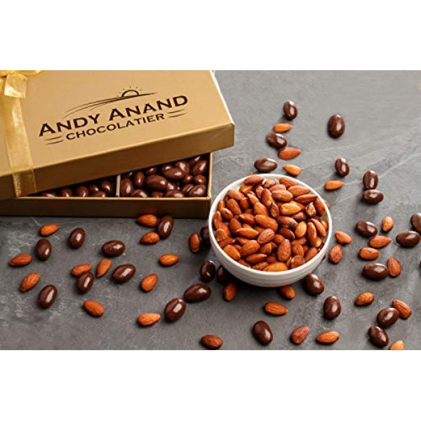 Andy Anand Chocolates Premium California Almonds Covered With Mi
