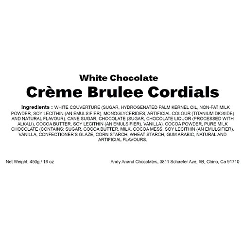 Andy Anand White Chocolate Crème Brulee Cordials, Amazing-Delici...